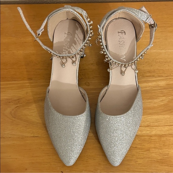 fashion Shoes - Fashion Silver Heels